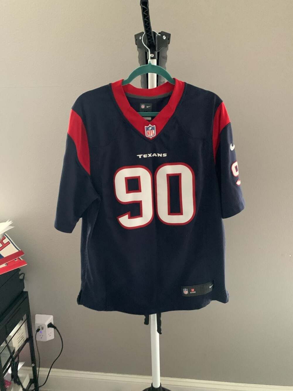 Nike Jadeveon Clowney Houston Texans NFL Football Jersey Size M Navy Blue #90